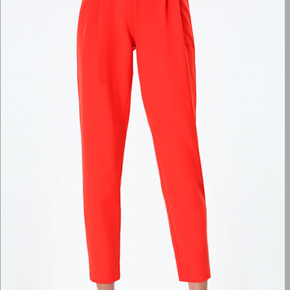 bebe Black Skinny Ankle Trousers
